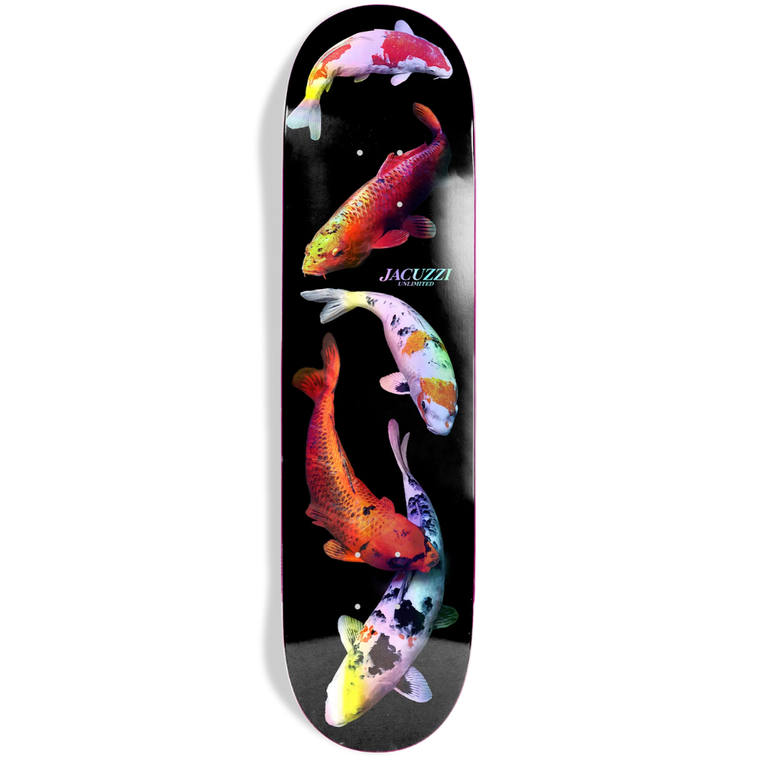 8.5" Jacuzzi Unlimited 500 Years Skateboard Deck - Black / Holographic