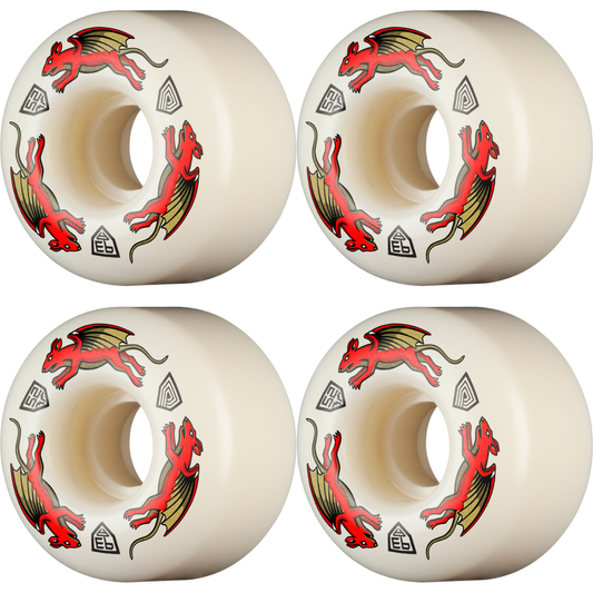 52mm Powell Peralta Nano Rats Skateboard Wheels 93a - AV4 Asymmetrical Shape