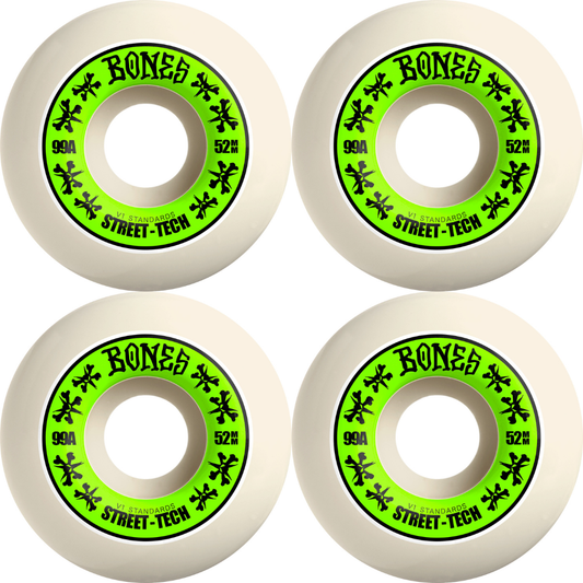 52mm Bones Wheels STF Street Tech Formula V1 Standards 99a