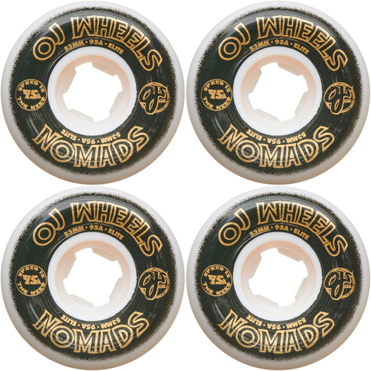 53mm OJ Wheels Elite White Nomads 95a