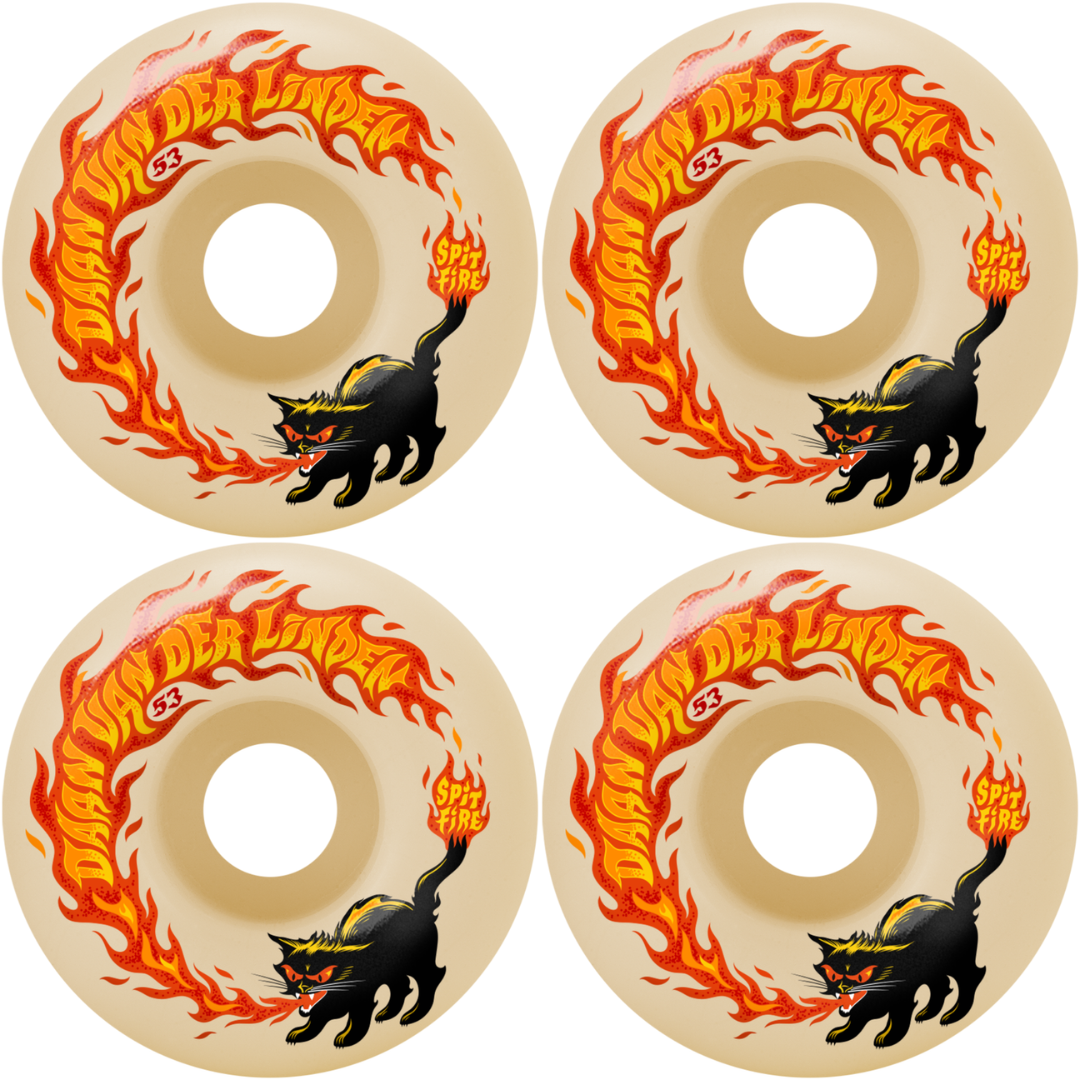 53mm Spitfire Daan Van Der Linden Pyrocat Classic F4 Formula Four Wheels 99a