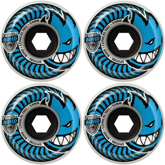54mm Spitfire Wheels 80HD Conical Full Skateboard Wheels 80a