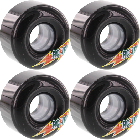 54mm Acid Chem Co Funner Skateraid Wheels 86a - Black