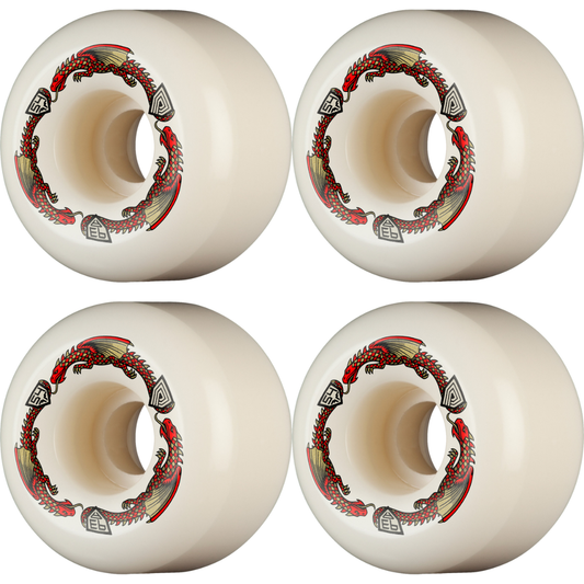 54mm Powell Peralta Dragons Skateboard Wheels 93a - A2 Symmetrical Shape