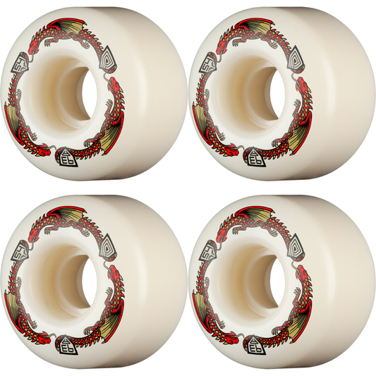 54mm Powell Peralta Dragons Skateboard Wheels 93a - V4 Symmetrical Shape