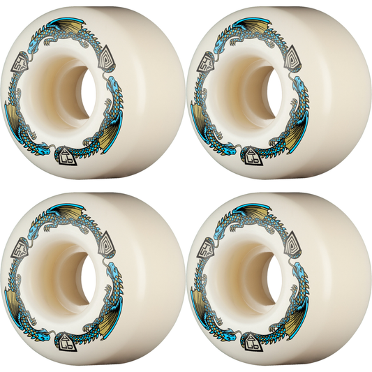 54mm Powell Peralta Dragons V4 Symmetrical Shape Skateboard Wheels 97a