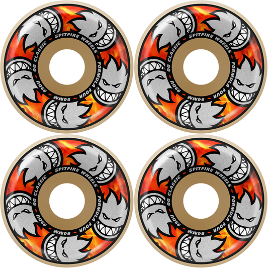 54mm Spitfire F4 Formula Four Multiball OG Classics Wheels 99a
