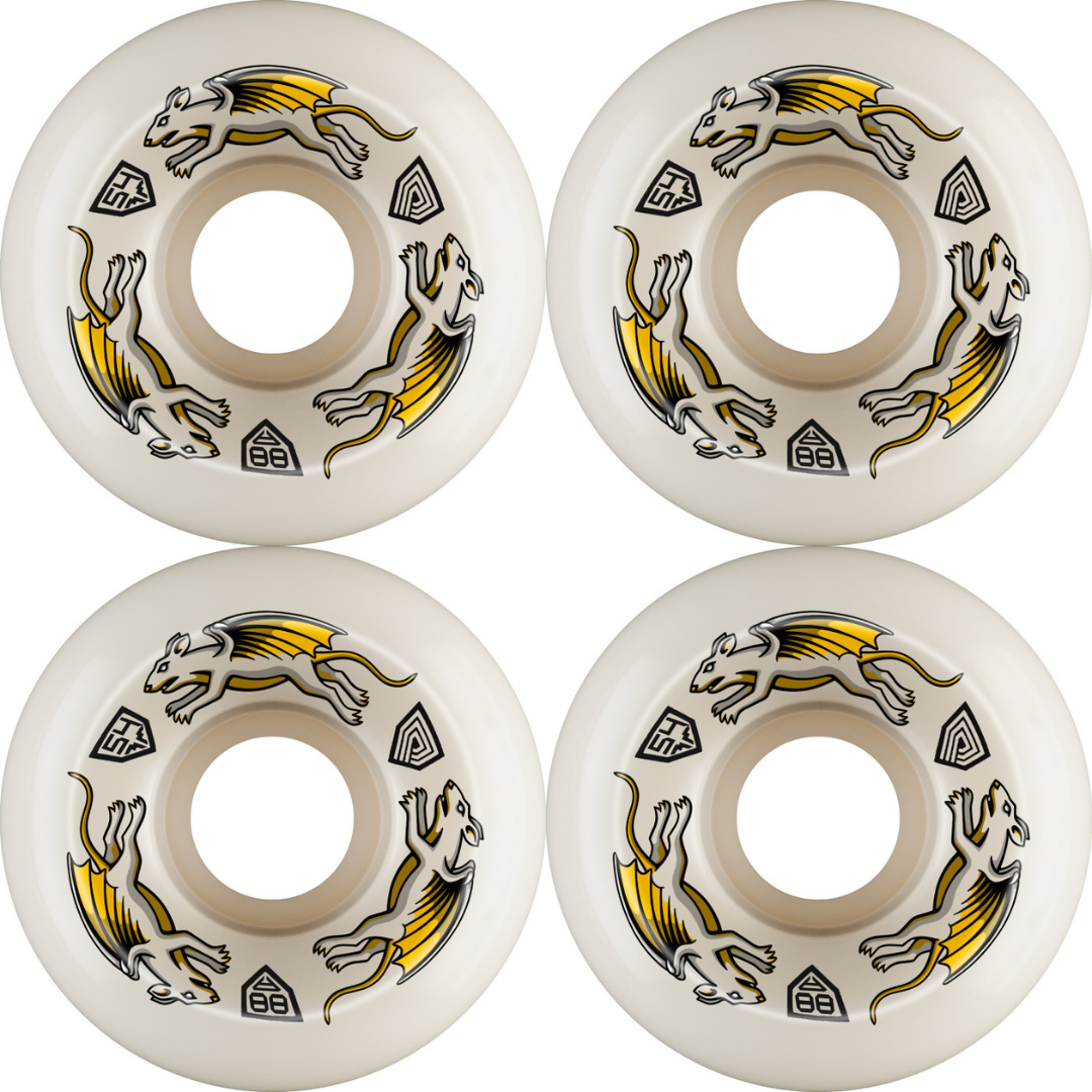 54mm Powell Peralta Dragon Formula Nano Rats Skateboard Wheels 88a