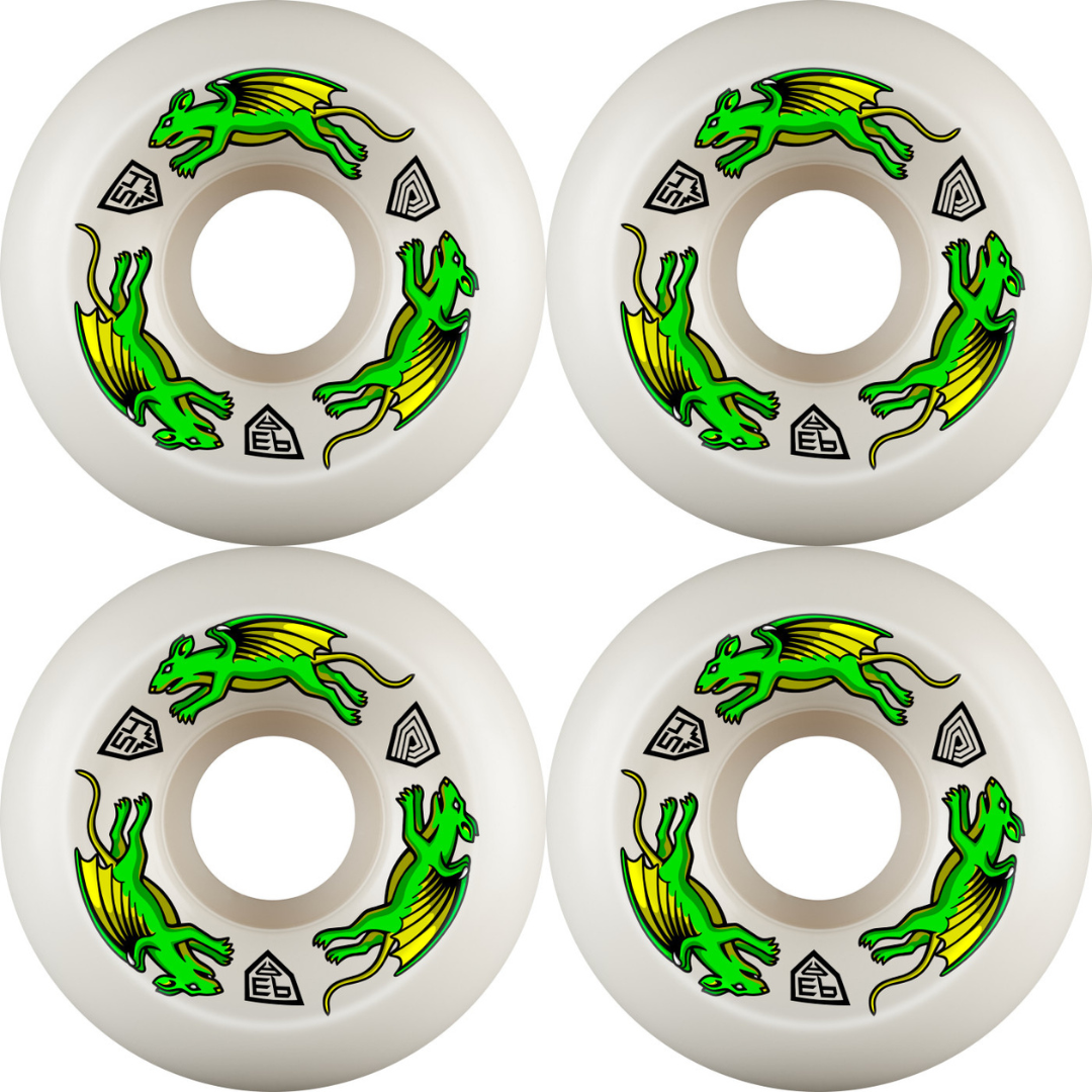 54mm Powell Peralta Dragon Formula Nano Rats Skateboard Wheels 93a