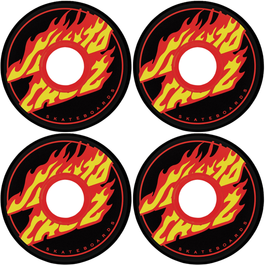 55mm OJ Wheels Flame Dot Mini Super Juice Black 78a Skateboard Wheels