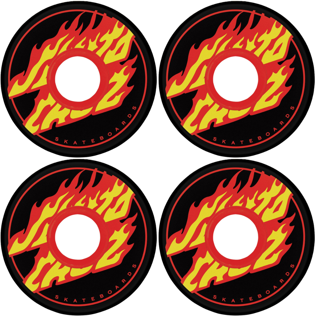 60mm OJ Wheels Flame Dot Super Juice Black 78a Skateboard Wheels