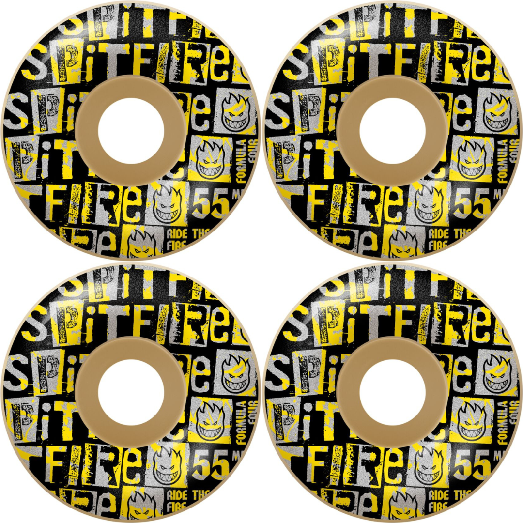 55mm Spitfire F4 Formula Four Ransom Radials Natural Wheels 99a