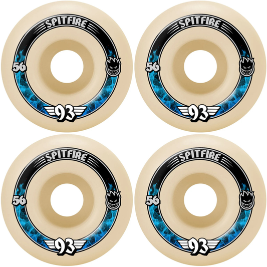 56mm Spitfire Formula Four F4 Radials Skateboard Wheels Soft Sliders 93a