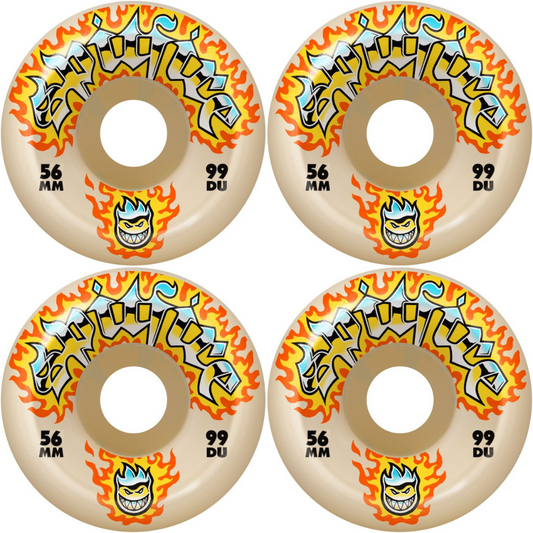 56mm Spitfire Wheels Chrome Venom Formula Four F4 Natural 99a