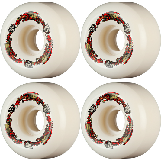 56mm Powell Peralta Dragons Skateboard Wheels 93a - V6 Symmetrical Shape