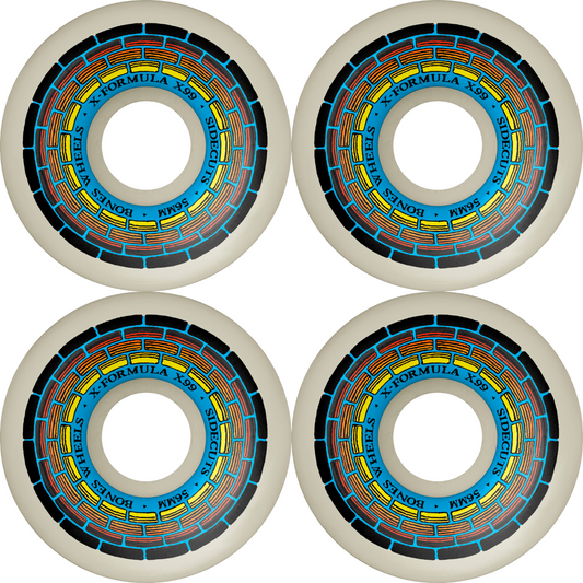 56mm Bones Wheels X-Formula Skateboard Wheels Wishing Well V5 Sidecuts 99a