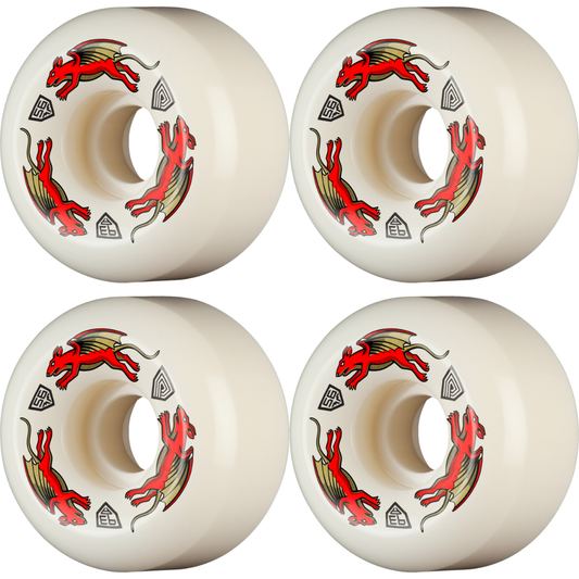 56mm Powell Peralta Nano Rats Skateboard Wheels 93a - AV6 Asymmetrical Shape