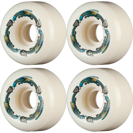 56mm Powell Peralta Dragons Skateboard Wheels 97a - V6 Symmetrical Shape