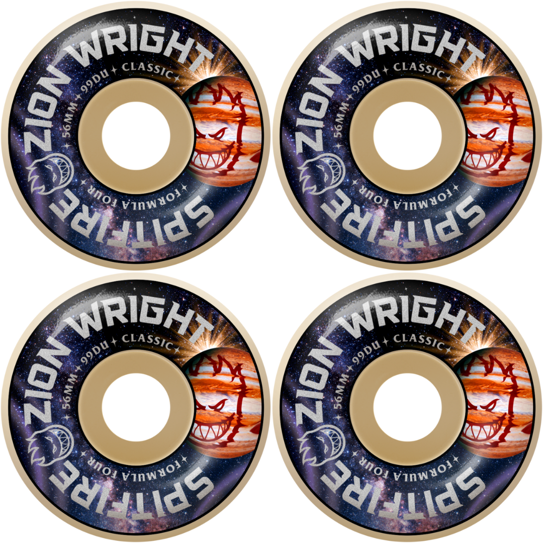 56mm Spitfire Zion Wright F4 Formula Four Cosmic Classic Wheels 99a