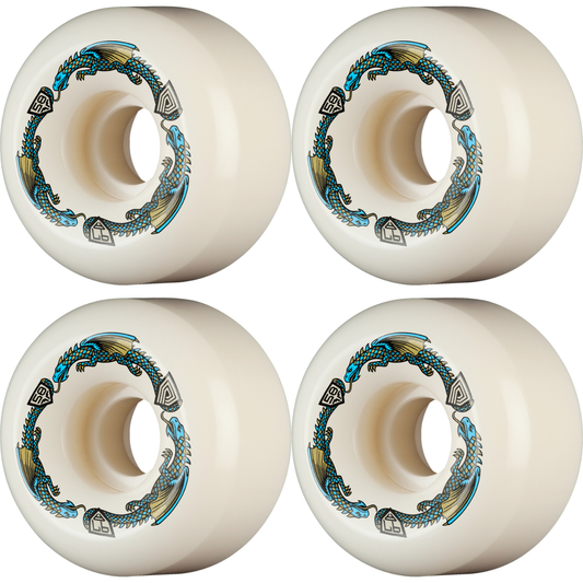 58mm Powell Peralta Dragons Ratbone II Symmetrical Shape Skateboard Wheels 97a
