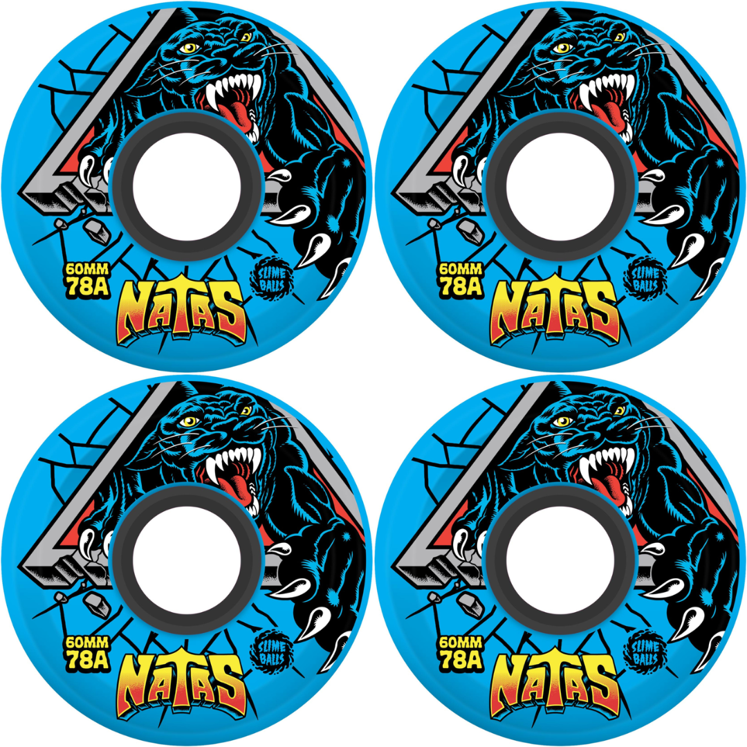 60mm Slime Balls Natas Reissue OG Slime Blue Wheels 78a