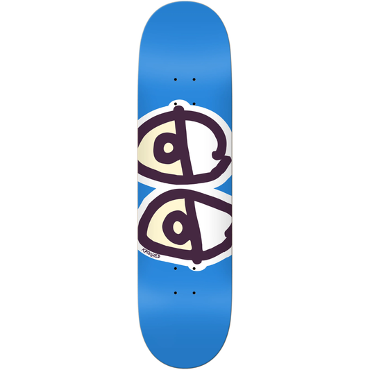 7.75" Krooked Team Eyes Skateboard Deck - Blue