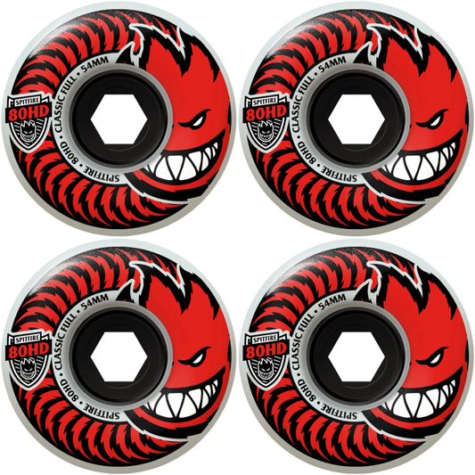 54mm Spitfire 80HD Classic Full Skateboard Wheels 80a