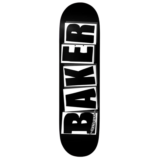 8.25" Baker Skateboards Brand Logo Deck Black / White