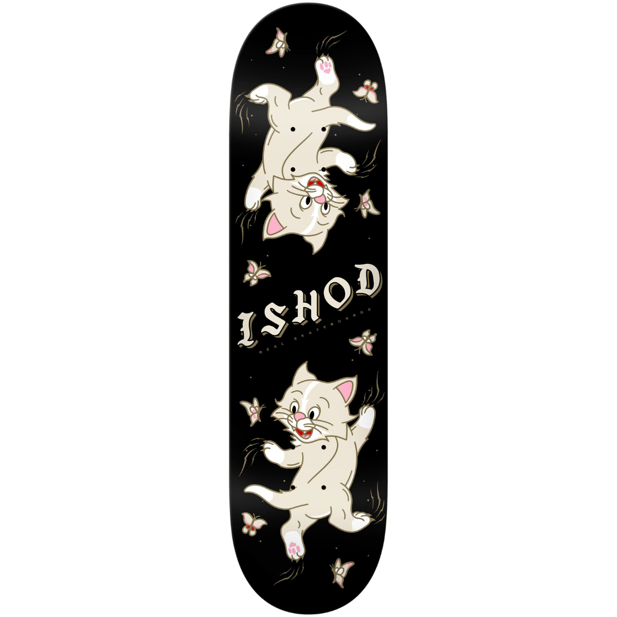 8.5" Real Ishod Wair Kitten Scratch Twin Tail Skateboard Deck