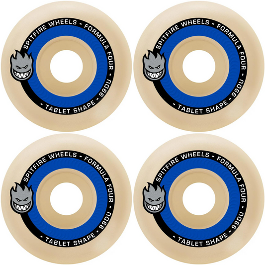 54mm Spitfire Wheels Formula Four F4 Tablet Shape 99a Skateboard Wheels