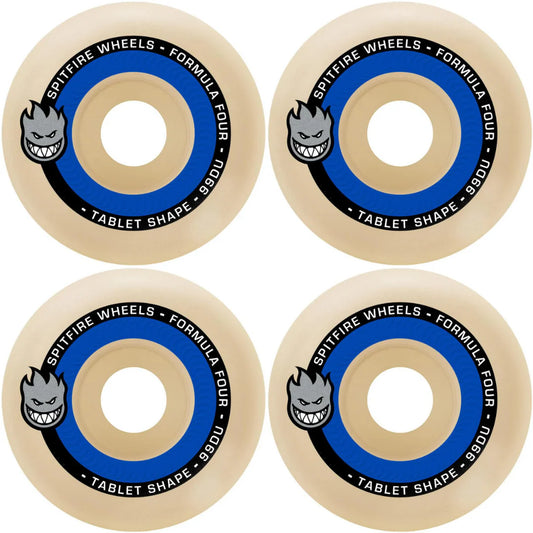 52mm Spitfire F4 Formula Four Tablet Shape 99a Skateboard Wheels