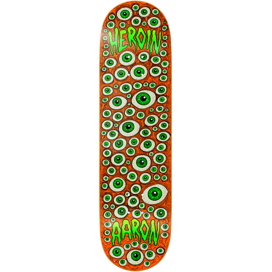 *PRE-ORDER* 8.75" Heroin Aaron Wilson Eyes Skateboard Deck