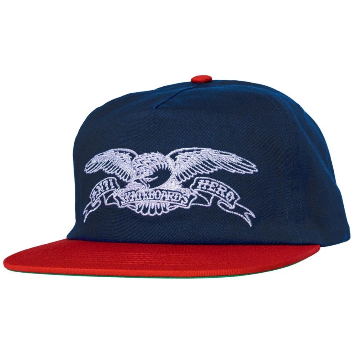 Anti-Hero Skateboards Basic Eagle Snapback Hat - Navy / Blue