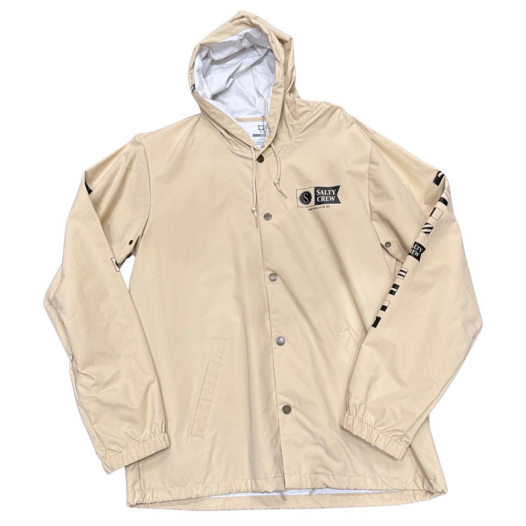 Salty Crew Alpha Snap Jacket - Cream