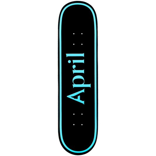 8.75" April OG Logo Skateboard Deck - Blue / Black