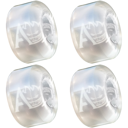 56mm April Skateboards x Spitfire Wheels Sapphires Radials 90a Soft Duro Cruisers Clear