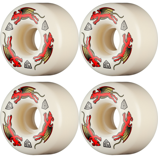 54mm Powell Peralta Nano Rats Skateboard Wheels 93a - AV4 Asymmetrical Shape