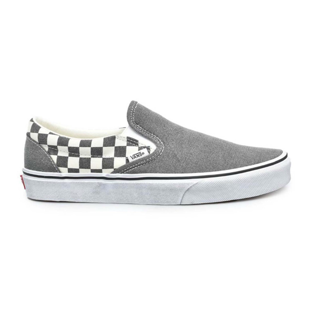 Vans Skate Slip-On Asphalt Grey Checkered Skate Shoe