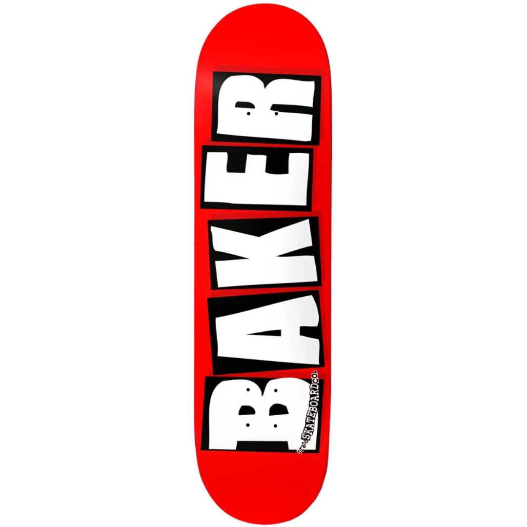 8.5" Baker Skateboards Brand Logo Deck - Red