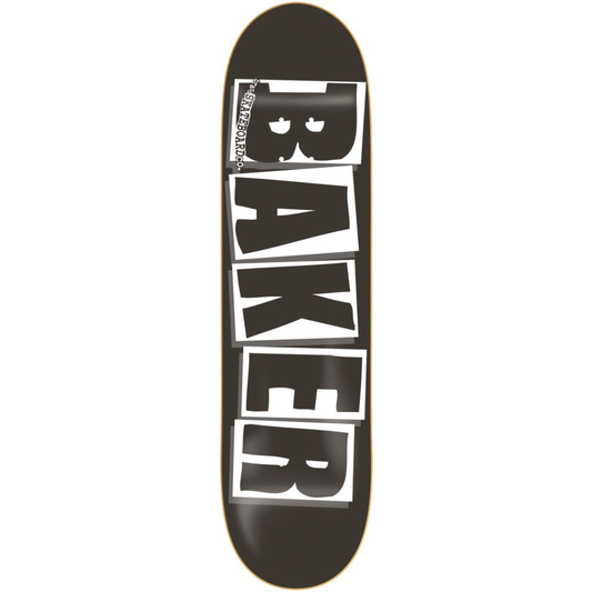 8.475" Baker Brand Logo Skateboard Deck Black / White