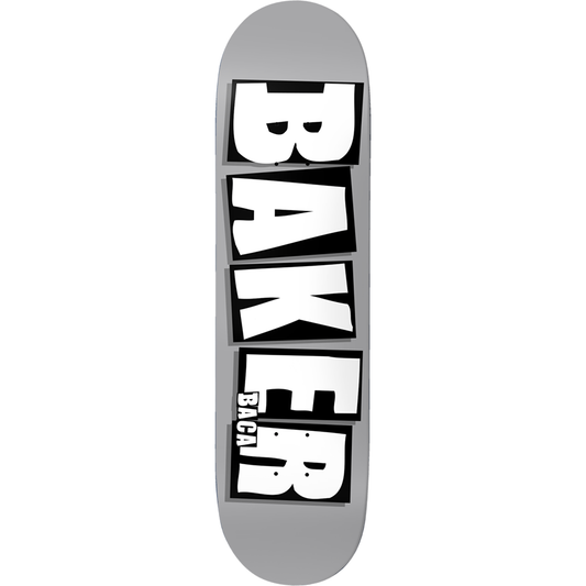 8.5" Baker Skateboards Sammy Baca Brand Name Grey Dip