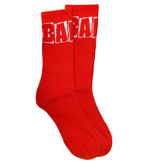 Baker Skateboards Brand Logo Red Socks