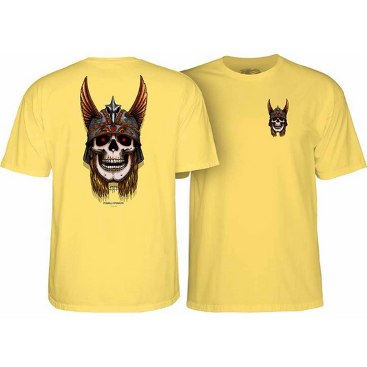 Powell Peralta Andy Anderson Skull T-Shirt - Banana Yellow