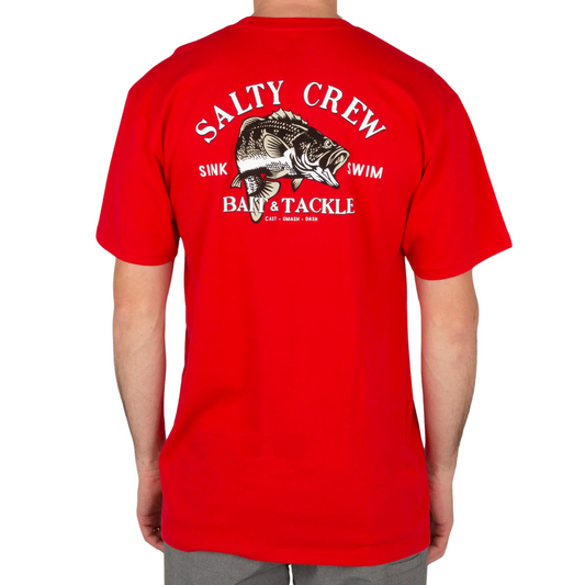 Salty Crew Bass Man Short Sleeve T-Shirt - Red