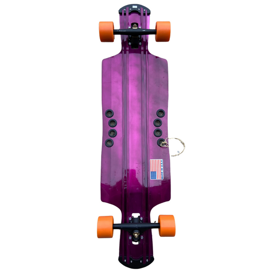 *BLEMISHED* 40.25" Beercan Dropthrough Longboard Complete Pink