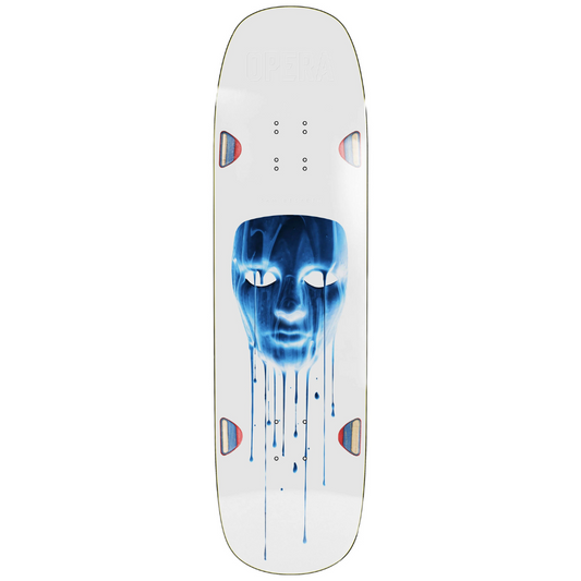 8.75" Opera Skateboards Sam Beckett Mask Drip - EX7 Deck - White