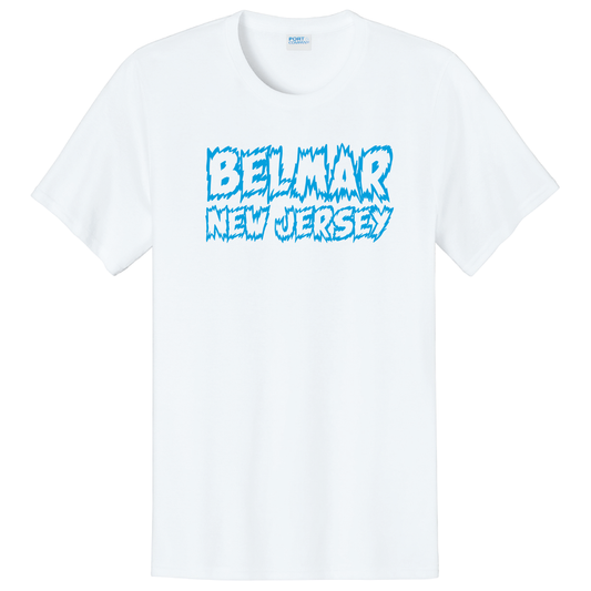 Belmar, New Jersey T-Shirt - White / Blue