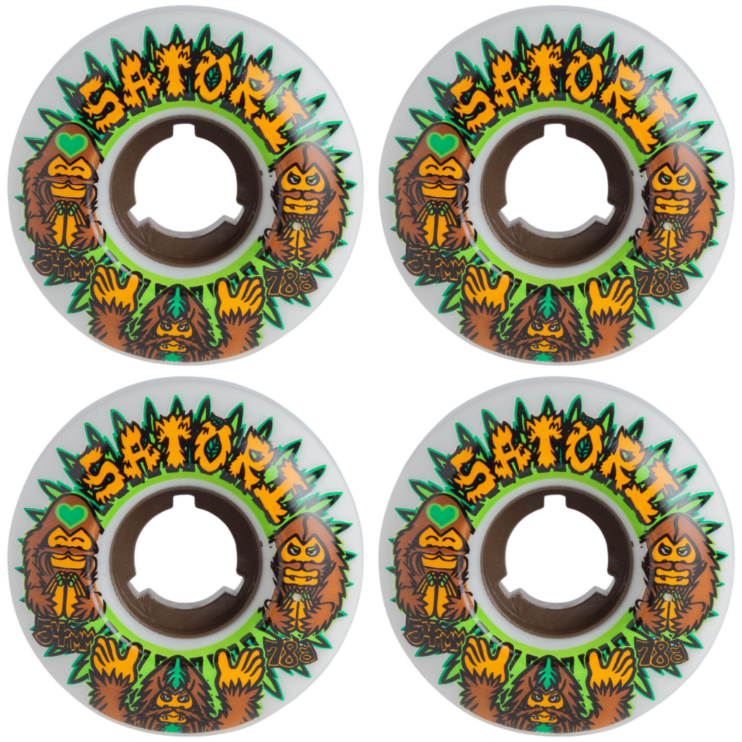 54mm Satori Wheels Big Foot Cruiser Wheels 78a