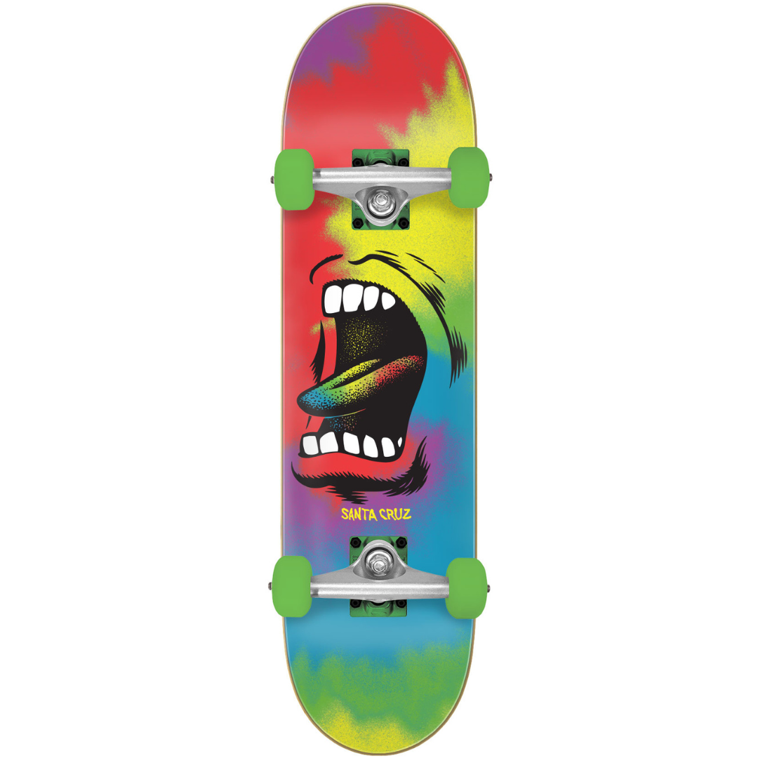 8.0" Santa Cruz Big Mouth Tie Dye Complete Skateboard