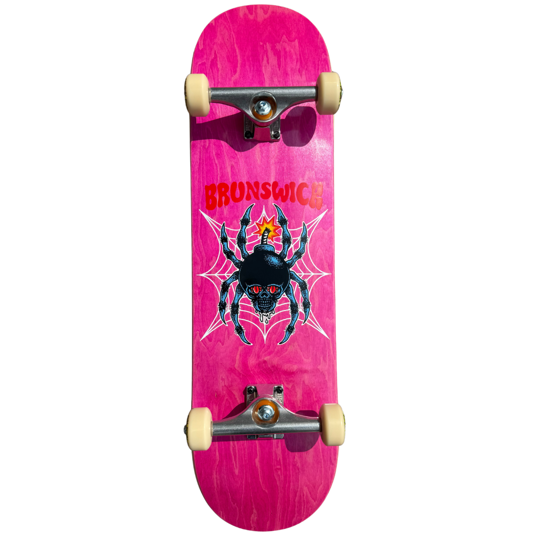 8.5" Brunswick Spiderbomb Complete Skateboard